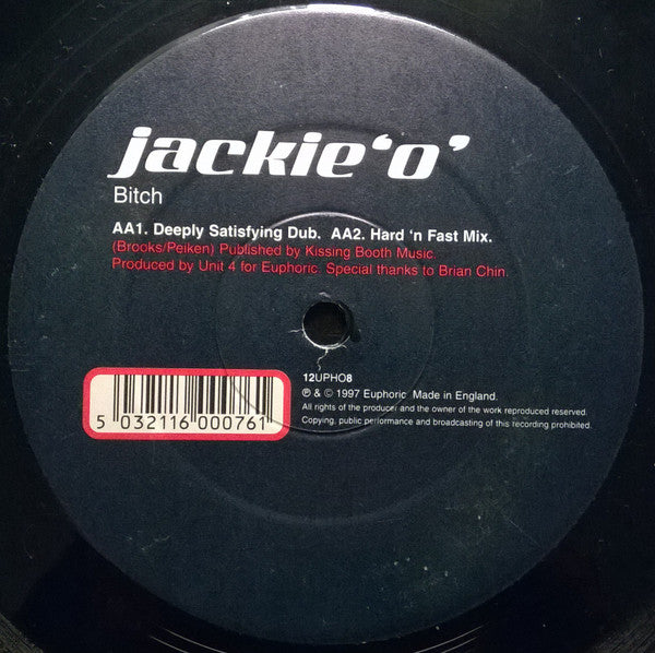 Jackie 'O' : Bitch (12")