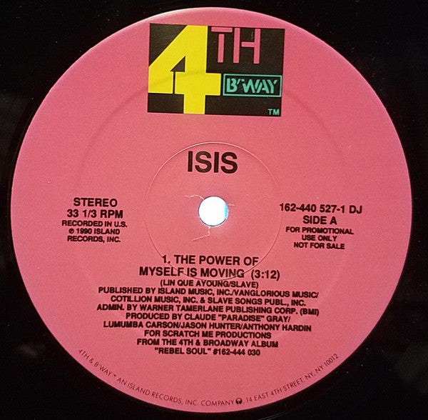 Isis (3) : The Power Of Myself Is Moving / The Wizard Of Optics (12", Promo)