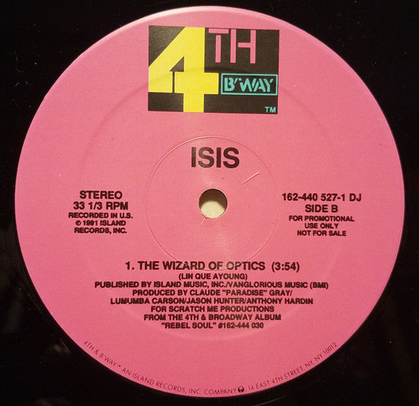 Isis (3) : The Power Of Myself Is Moving / The Wizard Of Optics (12", Promo)