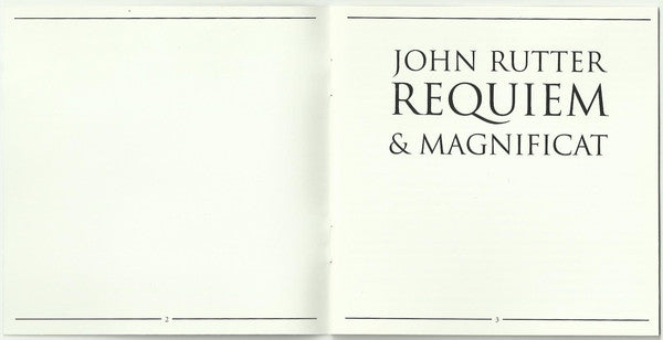 John Rutter, Caroline Ashton, Donna Deam, Patricia Forbes, The Cambridge Singers, City Of London Sinfonia : Requiem & Magnificat (CD, Comp)