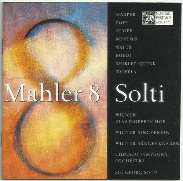 Gustav Mahler, Heather Harper, Lucia Popp, Arleen Auger, Yvonne Minton, Helen Watts, René Kollo, John Shirley-Quirk, Martti Talvela, Wiener Staatsopernchor, Wiener Singverein, Die Wiener Sängerknaben, Chicago Symphony Orchestra, Georg Solti : Symphony No. 8 In E-Flat Major "Symphony Of A Thousand" (CD, Club, RE)