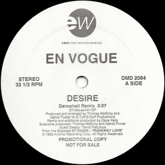 En Vogue : Desire (Dancehall Remix) (12", Promo)