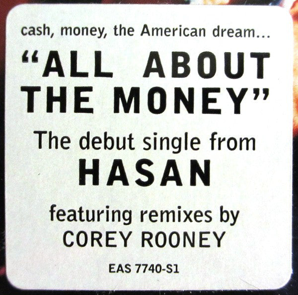 Hasan : All About The Money (12", Promo, Gre)