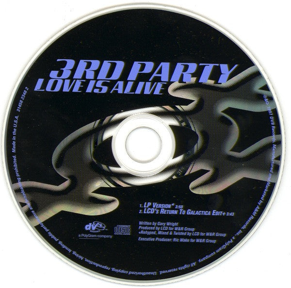 3rd Party : Love Is Alive (CD, Single)