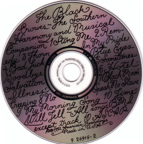 The Black Crowes : The Southern Harmony And Musical Companion (CD, Album, Club, RE)