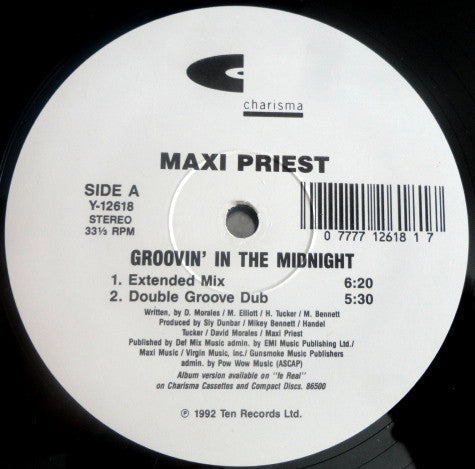 Maxi Priest : Groovin' In The Midnight (12")