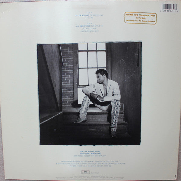 René Moore : All Or Nothing (12", Promo)
