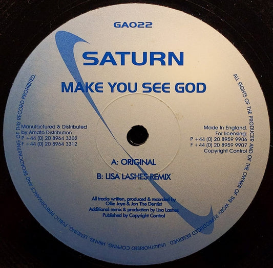 Saturn : Make You See God (12")