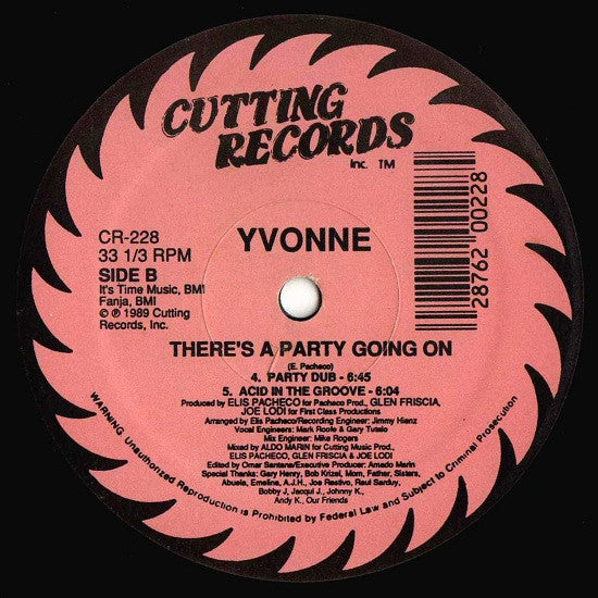 Yvonne DeLeon : There's A Party Going On (12")