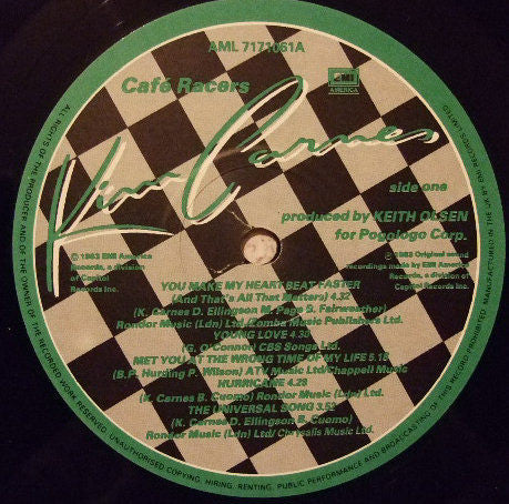 Kim Carnes : Café Racers (LP, Album)