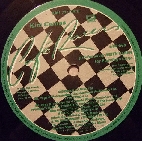 Kim Carnes : Café Racers (LP, Album)
