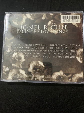 Lionel Richie : Truly - The Love Songs (CD, Comp, Club)