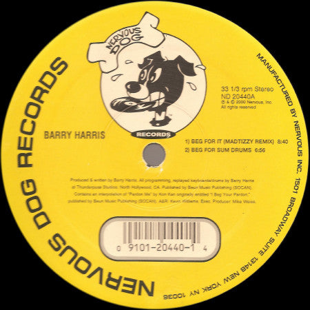 Barry Harris : Beg For It (12")