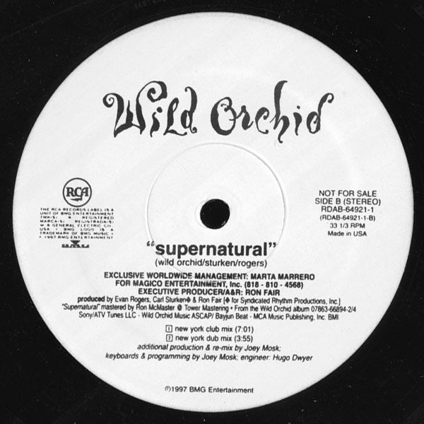 Wild Orchid : Supernatural (2x12", Maxi, Promo)