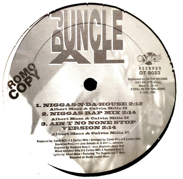 DJ Uncle Al : Money-N-Da House (12", Promo)