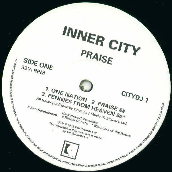 Inner City : Praise (2xLP, Promo)