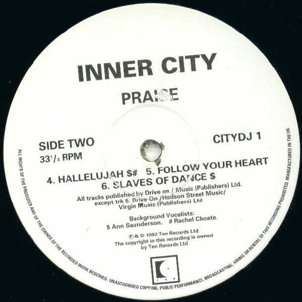 Inner City : Praise (2xLP, Promo)