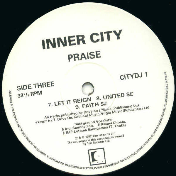 Inner City : Praise (2xLP, Promo)
