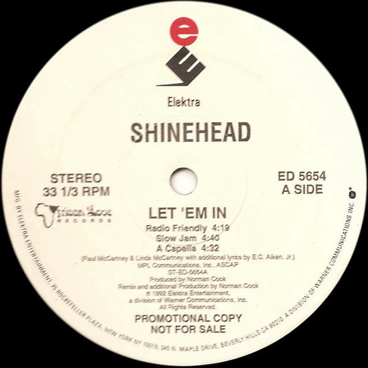 Shinehead : Let 'Em In (12", Promo)