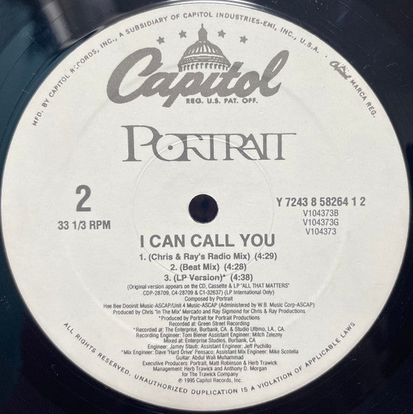 Portrait : I Can Call You (12", Single)