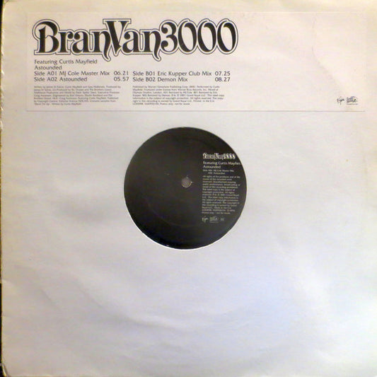 Bran Van 3000 Featuring Curtis Mayfield : Astounded (12", Promo)