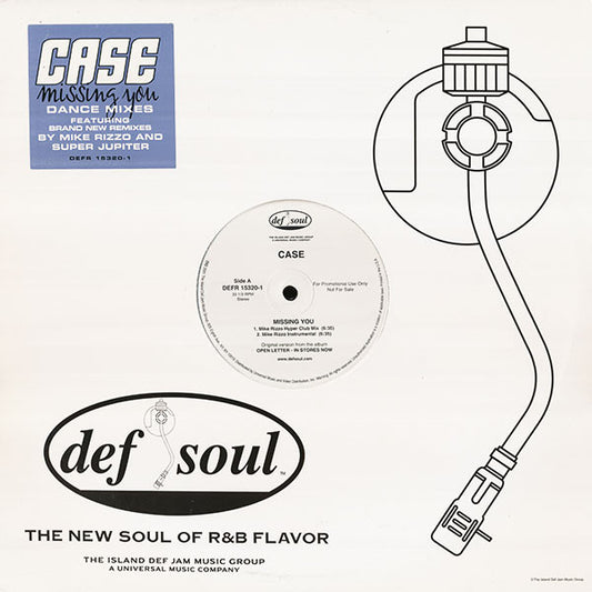 Case : Missing You (Dance Mixes) (12", Promo)