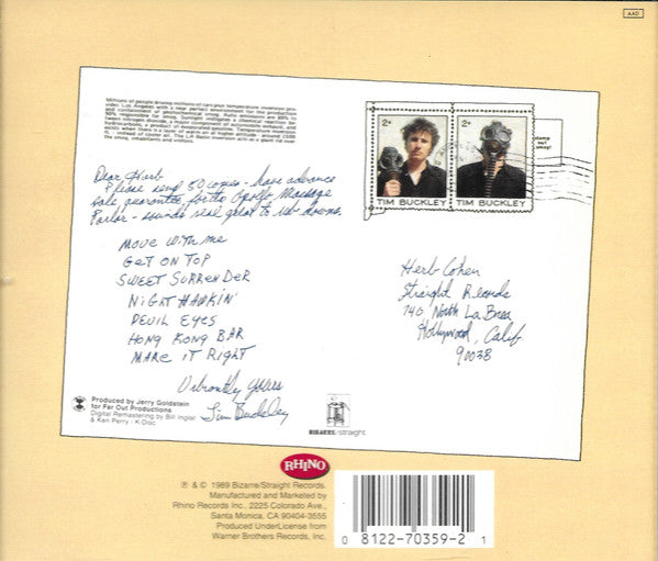 Tim Buckley : Greetings From L.A. (CD, Album, RE, RM, SRC)