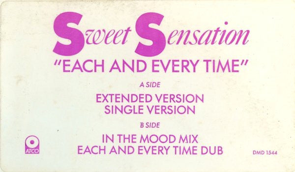 Sweet Sensation : Each And Every Time (12", Promo)