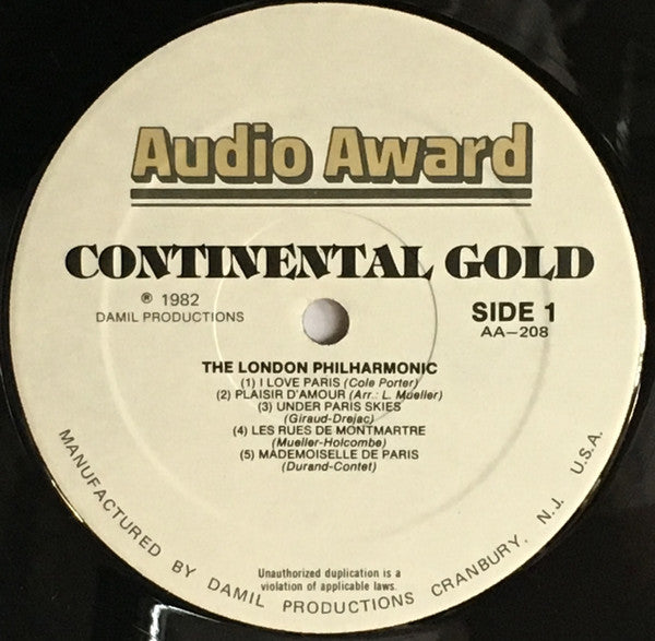 London Philharmonic Orchestra : Continental Gold (LP)