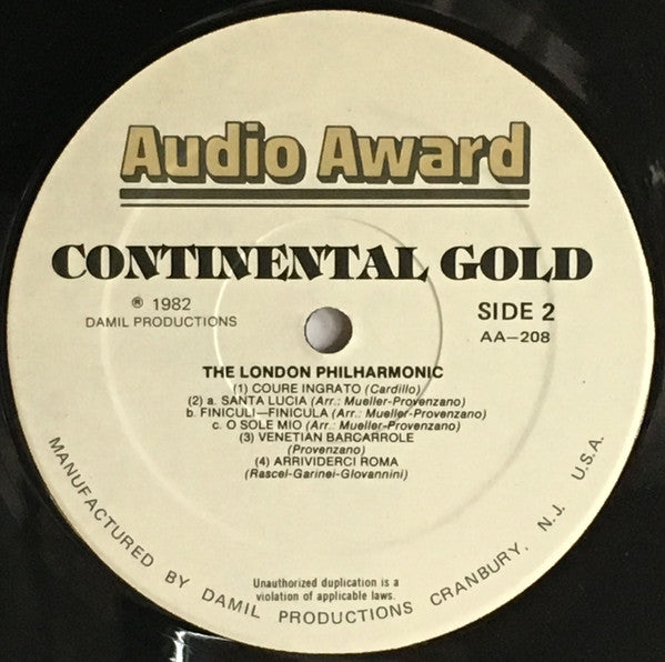 London Philharmonic Orchestra : Continental Gold (LP)