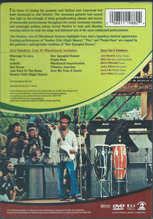 Jimi Hendrix : Live At Woodstock (DVD-V, NTSC)