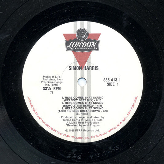 Simon Harris : Here Comes That Sound (12")