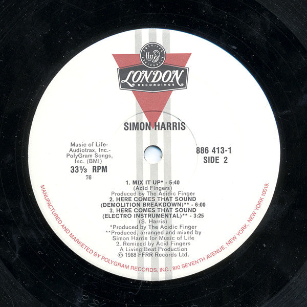 Simon Harris : Here Comes That Sound (12")