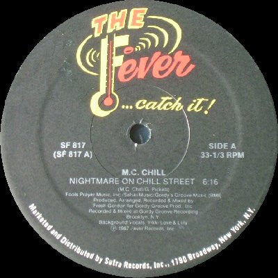M.C. Chill : Nightmare On Chill Street / Nothing Can Save You Now (12")