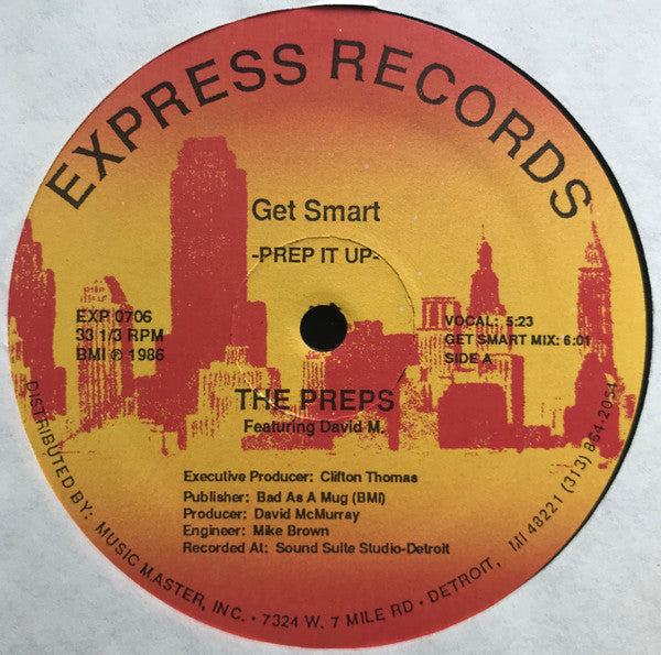 The Preps Featuring David McMurray : Get Smart -Prep It Up- (12")