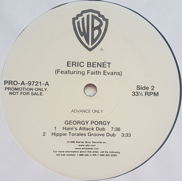 Eric Benét Featuring Faith Evans : Georgy Porgy (2x12", Promo)