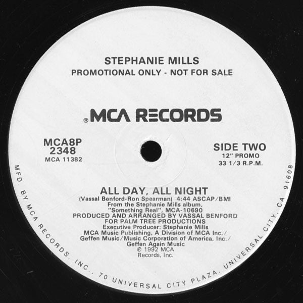 Stephanie Mills : All Day, All Night (12", Promo)