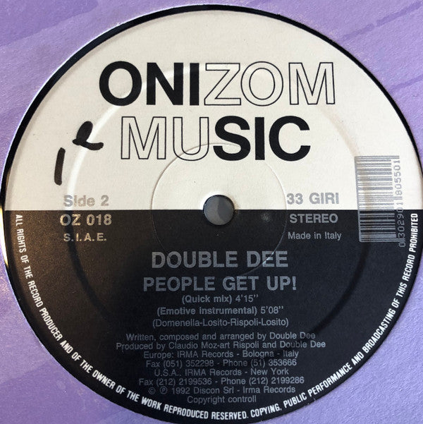 Double Dee : People Get Up! (12")