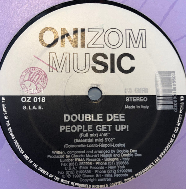 Double Dee : People Get Up! (12")