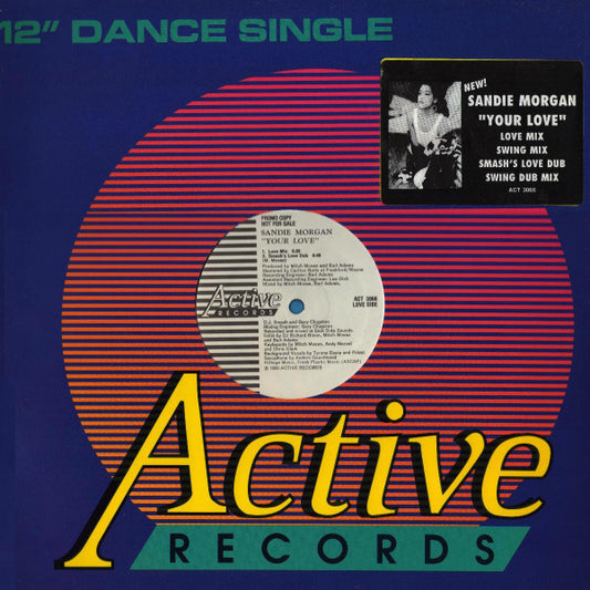 Sandie Morgan : Your Love (12", Promo)