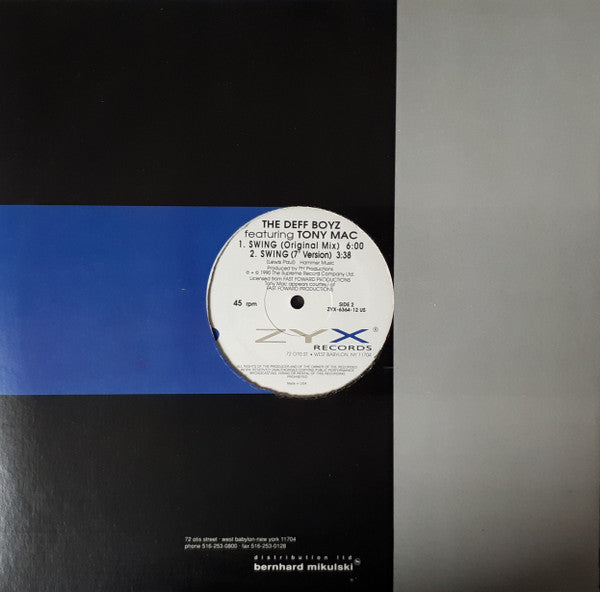 The Deff Boyz Featuring Tony Mac : Swing (12", Com)