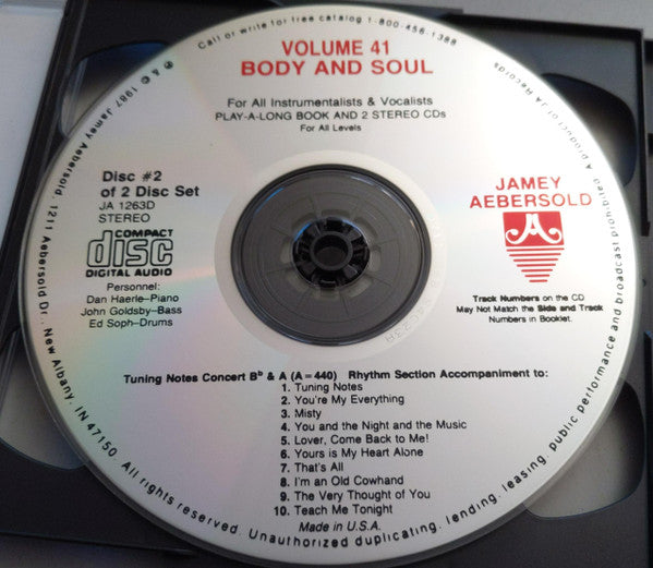Jamey Aebersold : Body & Soul (2xCD)