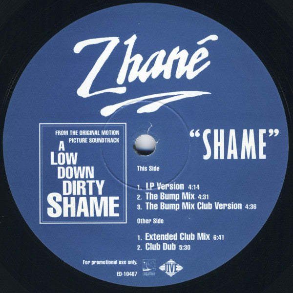 Zhané : Shame (12", Promo)