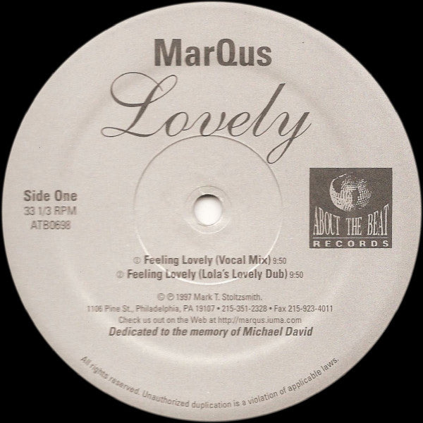 MarQus : Lovely (12")