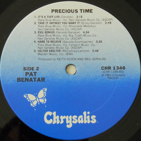 Pat Benatar : Precious Time (LP, Album, RE)