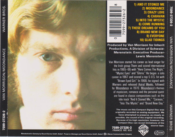 Van Morrison : Moondance (CD, Album, RE)