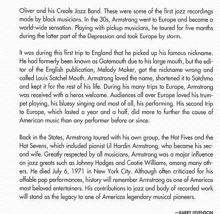 Louis Armstrong : Singin' N' Playin' (CD, Comp)