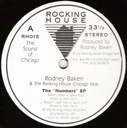 Rodney Bakerr & The Rocking House Chicago Mob : The "Numbers" EP (12")