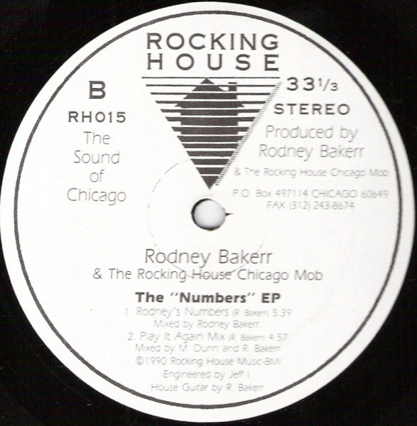 Rodney Bakerr & The Rocking House Chicago Mob : The "Numbers" EP (12")