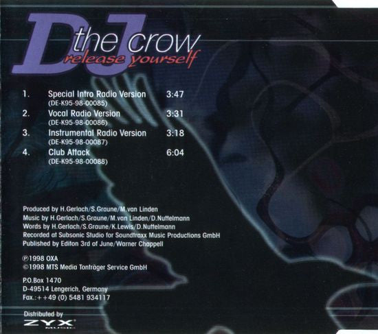 DJ The Crow : Release Yourself (CD, Maxi)